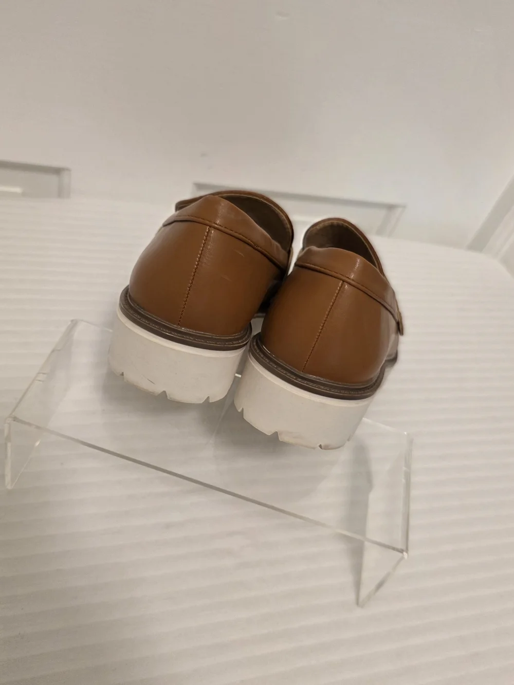 Journee Collection Kenly Penny Loafers Size 7W, Business Casual Lug Sole